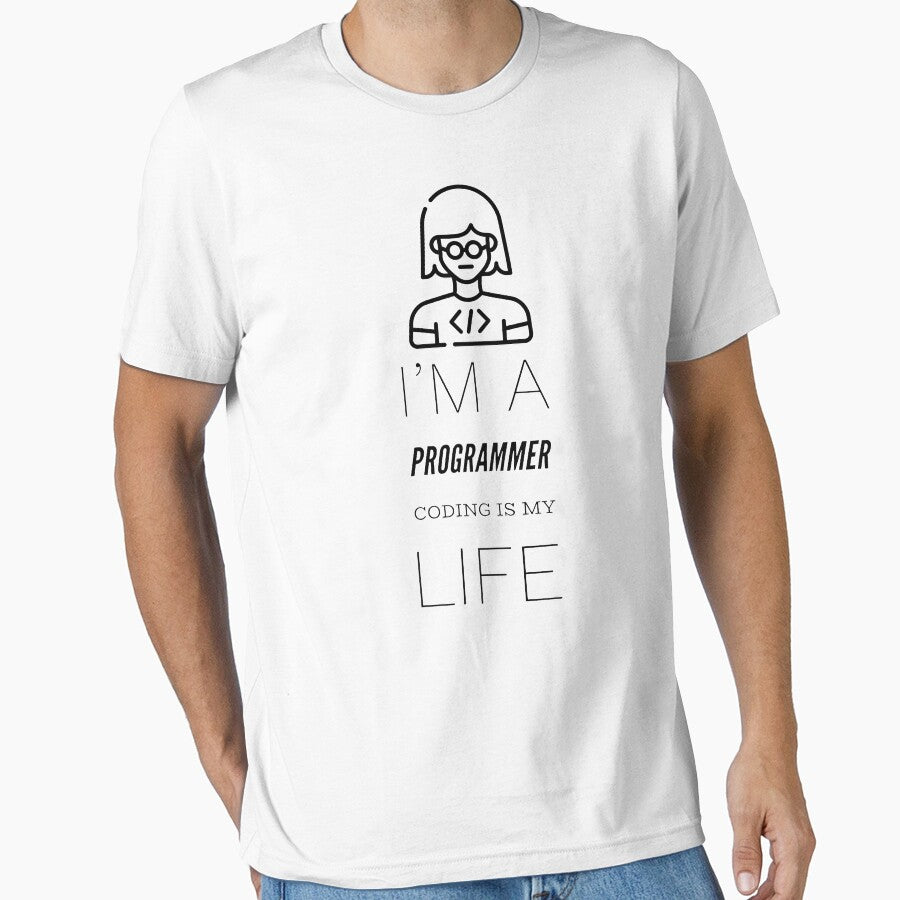 I'm A Programmer Coding Is My Life (black) by Stornu2Ruedas T-Shirts, Hoodie, Sweatshirt | BlankRebels.com (Image 1)