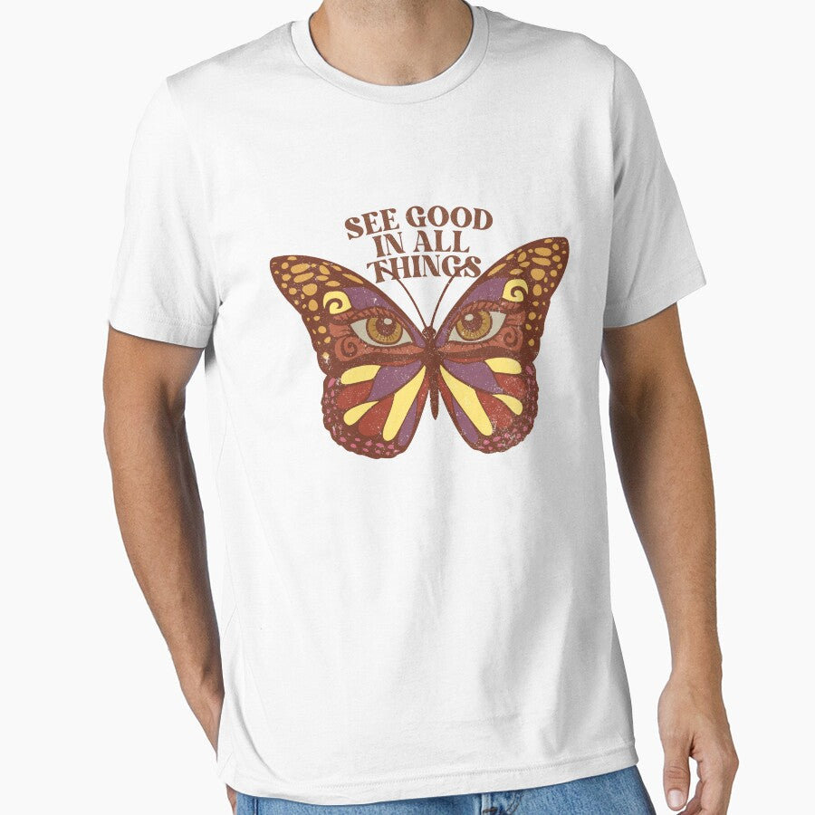 See Good In All Things Funny Butterfly Halloween by Teapot-art T-Shirts, Hoodie, Sweatshirt | BlankRebels.com (Image 1)