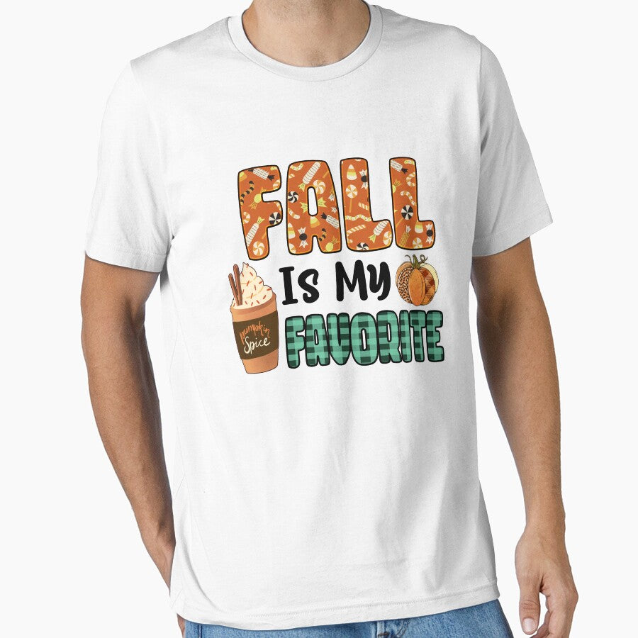 Fall Is My Favorite Funny Autumn Halloween by Teapot-art T-Shirts, Hoodie, Sweatshirt | BlankRebels.com (Image 1)