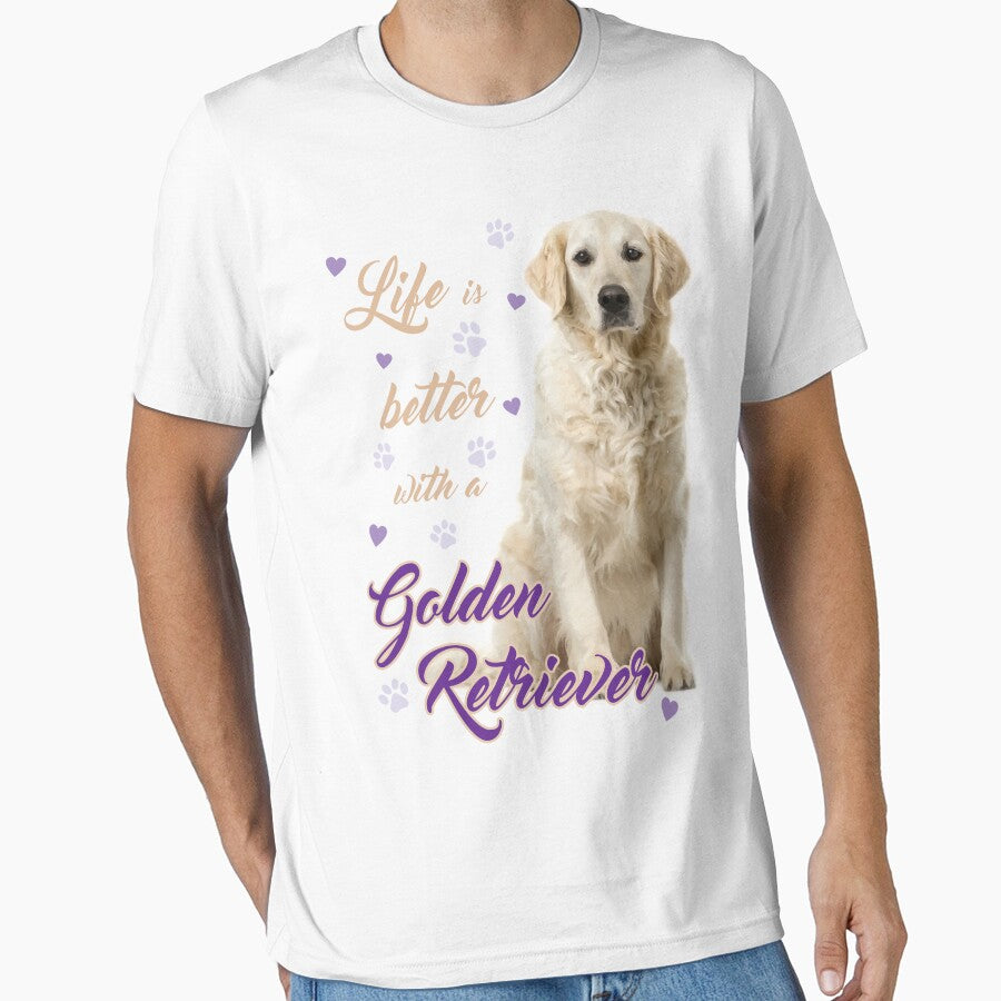 Lifes Better Golden Retriever! Especially Golden Owners T-Shirts, Hoodie, Sweatshirt
