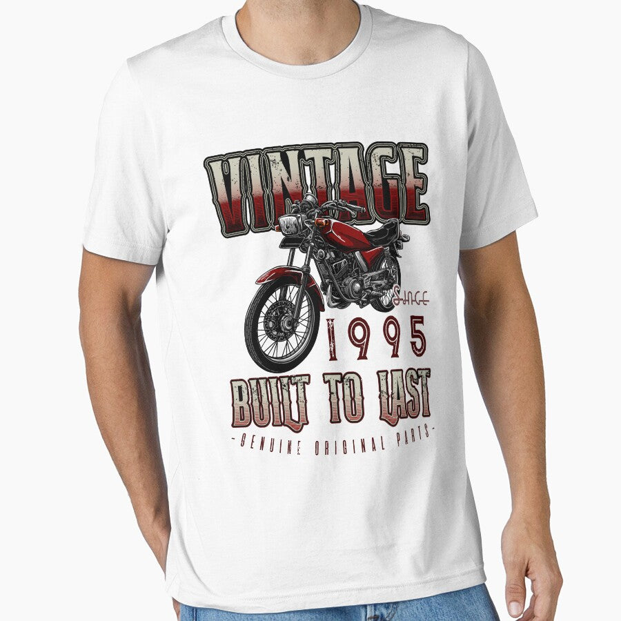 Vintage Motorcycle Biker Motorbike Birthday 1995 by JRRTs T-Shirts, Hoodie, Sweatshirt | BlankRebels.com (Image 1)