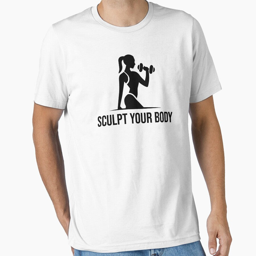 Sculpt your Body - fitness and Gym motivational quote by GraphicDream T-Shirts, Hoodie, Sweatshirt (Image 1)