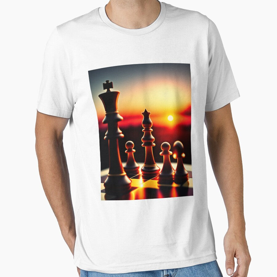 Chess Retro Sunset by erion-store T-Shirts, Hoodie, Sweatshirt | BlankRebels.com (Image 1)