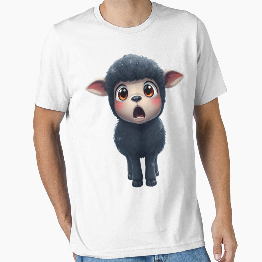Black sheep typography art by GiantTaro T-Shirts, Hoodie, Sweatshirt | BlankRebels.com (Image 1)