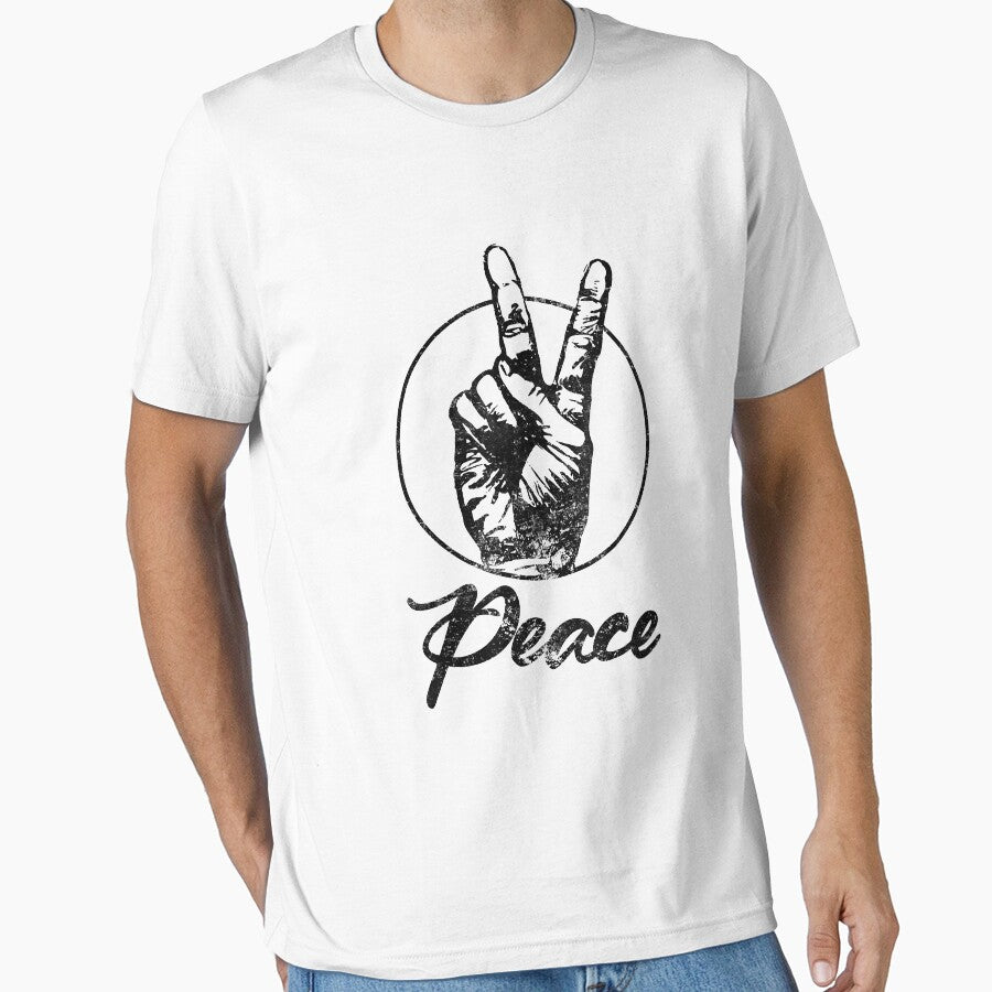 Hippie Peace Sign Vintage by shannange T-Shirts, Hoodie, Sweatshirt | BlankRebels.com (Image 1)