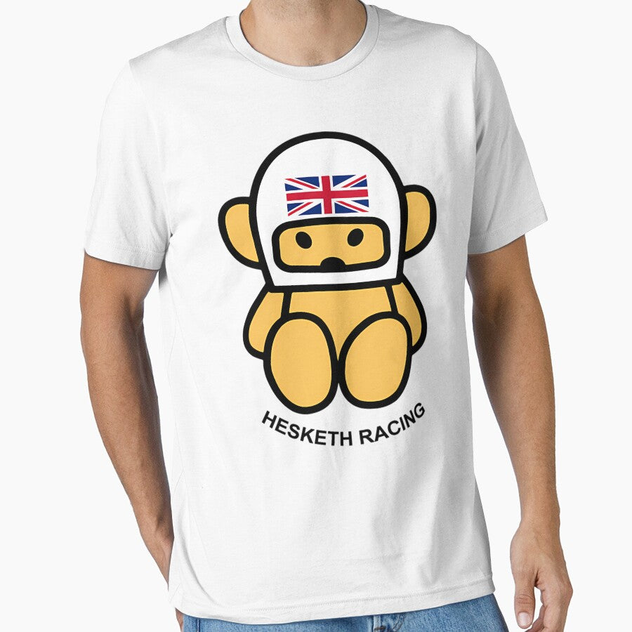Jame Hunts Teddy Bear-Breasted Heskeths Racing White Helmet by NicoletteLittel T-Shirts, Hoodie, Sweatshirt (Image 1)