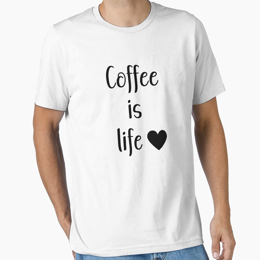 Coffee is Life : Bold Coffee Lover Quote Design by UniGift T-Shirts, Hoodie, Sweatshirt | BlankRebels.com (Image 1)
