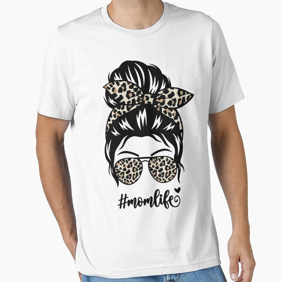 leopard print Mom bun by Fam19 T-Shirts, Hoodie, Sweatshirt | BlankRebels.com (Image 1)