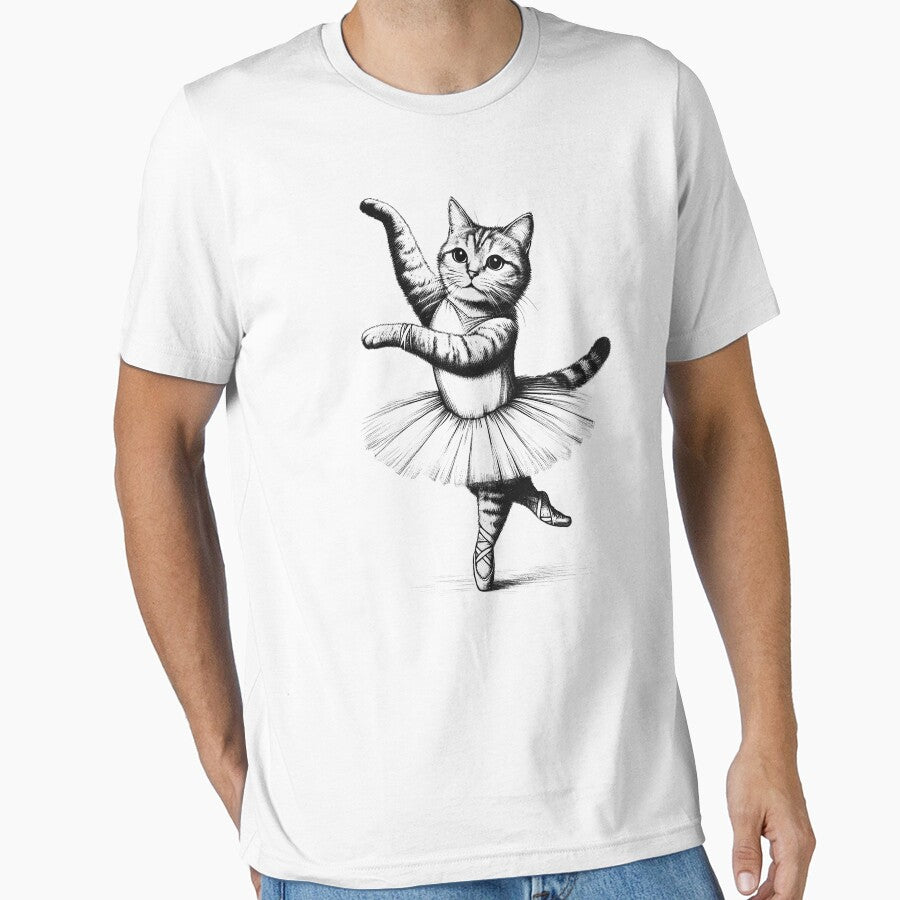 Cat Dancing Ballet Dancer by Kimberley King Art  King Art T-Shirts, Hoodie, Sweatshirt | BlankRebels.com (Image 1)