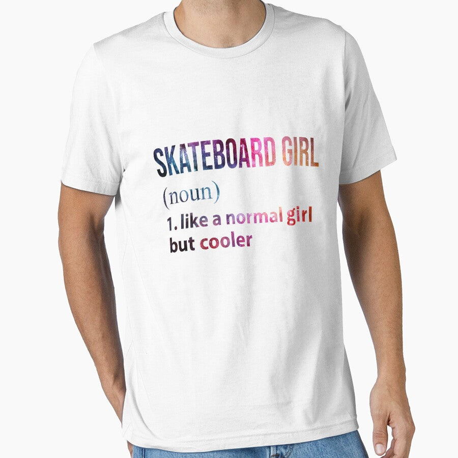 Skateboard Girl like a normal Girl but cooler galaxy by jentochicken T-Shirts, Hoodie, Sweatshirt | BlankRebels.com (Image 1)