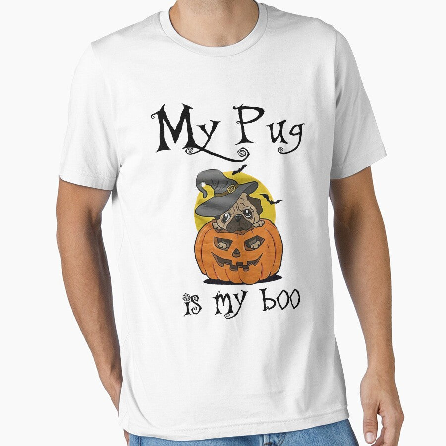 My Pug Is My Boo Funny Pug Dog Lover Halloween by DNW-art T-Shirts, Hoodie, Sweatshirt | BlankRebels.com (Image 1)