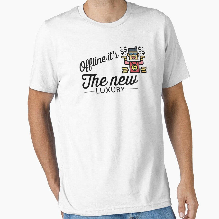 Offline It's The New Luxury (color black) by Stornu2Ruedas T-Shirts, Hoodie, Sweatshirt | BlankRebels.com (Image 1)
