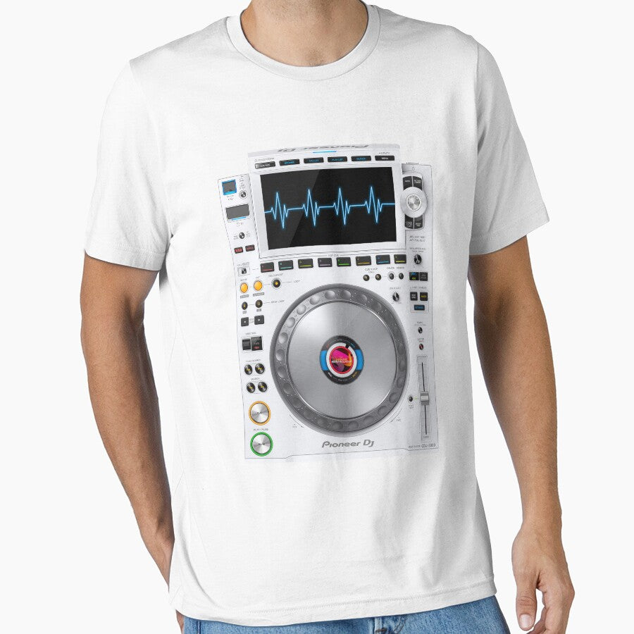 Dj CDJ 3000 Cardiogram Heart Lines by tropical_dream T-Shirts, Hoodie, Sweatshirt | BlankRebels.com (Image 1)