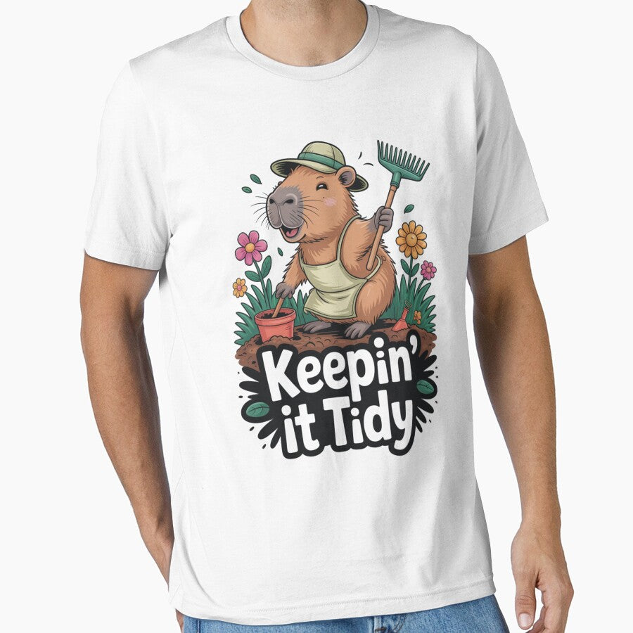 Capybara Chill – Just Chilling Garden Mood by DreamOnShirts T-Shirts, Hoodie, Sweatshirt | BlankRebels.com (Image 1)