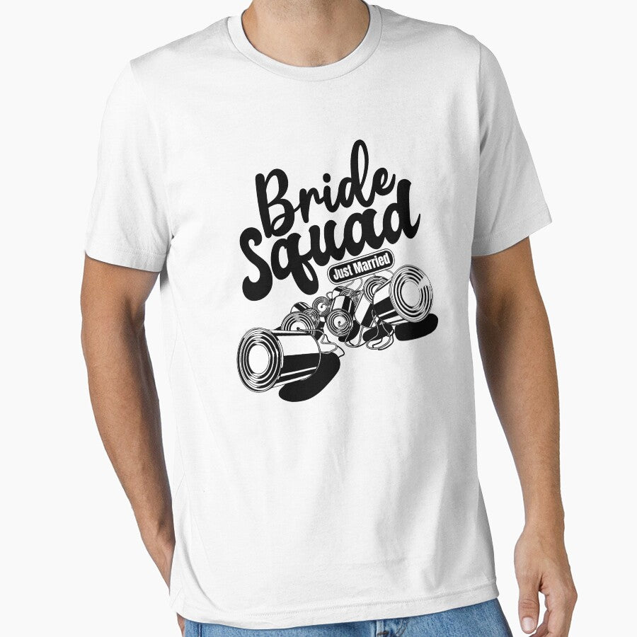 Bride Squad Bridal Party Tin Cans Matching Ensemble by GravitiTees T-Shirts, Hoodie, Sweatshirt | BlankRebels.com (Image 1)