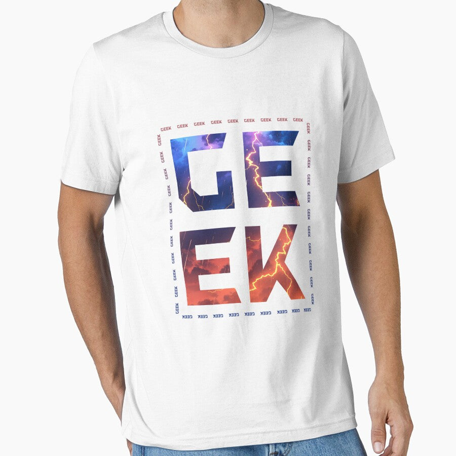 GEEK – Minimalist T-Shirt for True Geeks by Tamatoa's Cave Hoodie, Sweatshirt | BlankRebels.com (Image 1)