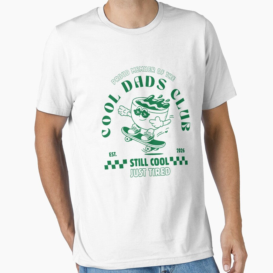 Cool Dads Club Shirt, Retro Skater Style Fatherhood Top Est. 2026 by MutzelArts