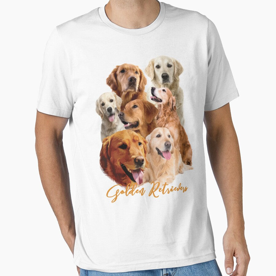 Golden Retriever Composite! Especially for Golden owners! by rs-designs T-Shirts, Hoodie, Sweatshirt (Image 1)