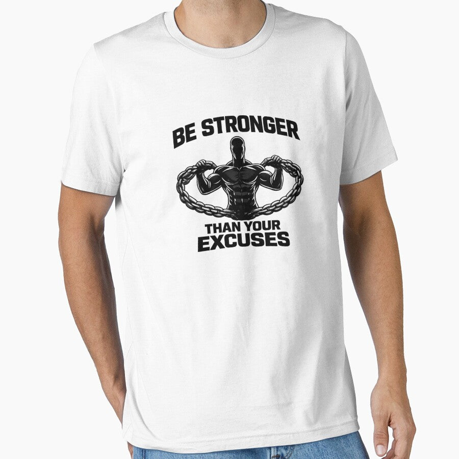 Be Stronger Than Your Excuses | Fitness Motivation T-Shirt by RALYSHOP Hoodie, Sweatshirt | BlankRebels.com (Image 1)
