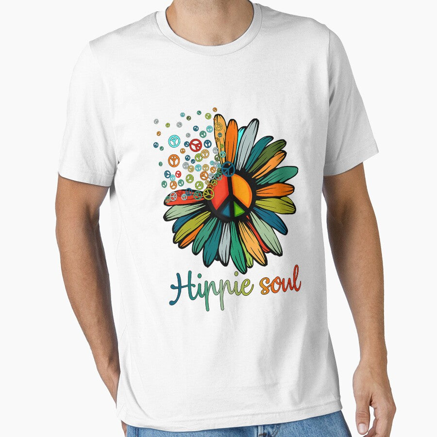 Daisy Peace Sign Hippie Soul Flower Lovers by shannange T-Shirts, Hoodie, Sweatshirt | BlankRebels.com (Image 1)