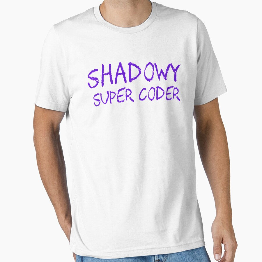 Shadowy Super Coder  Funny Distressed Style by Zoo-Moo T-Shirts, Hoodie, Sweatshirt | BlankRebels.com (Image 1)