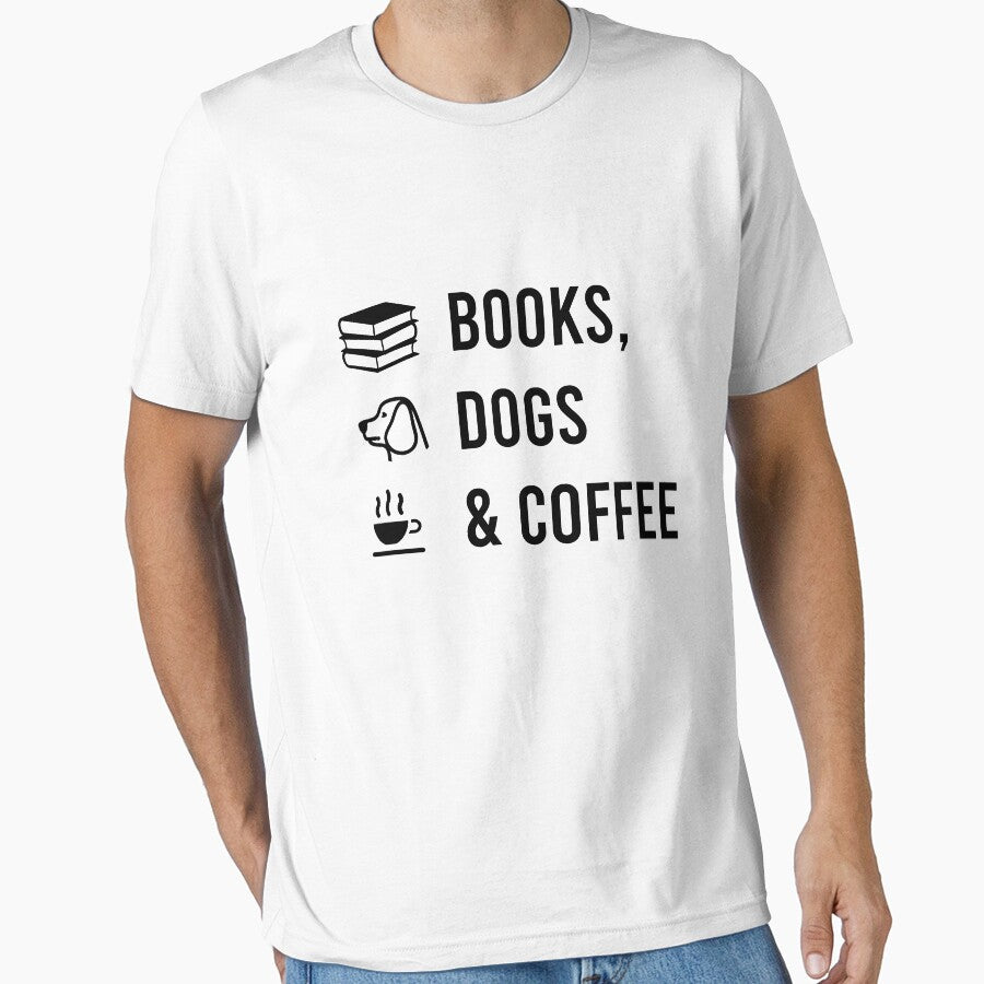 Books, Dogs And Coffee by MJLdesigns T-Shirts, Hoodie, Sweatshirt | BlankRebels.com (Image 1)