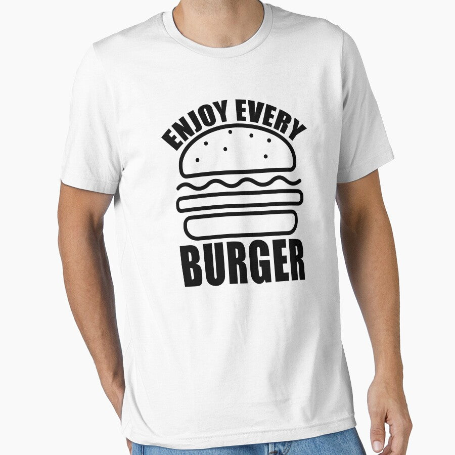 Enjoy Every Burger Funny Quote by kayodeDesign T-Shirts, Hoodie, Sweatshirt | BlankRebels.com (Image 1)