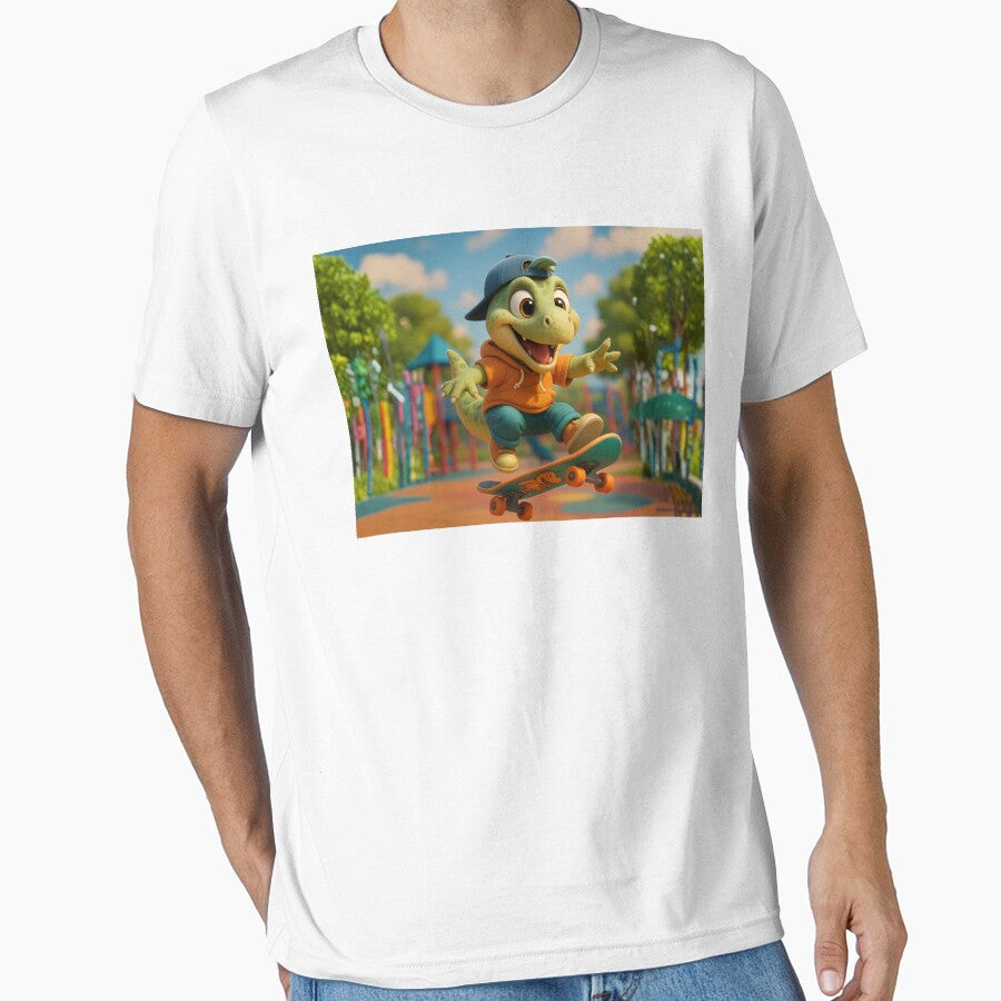 Skater Muttaburrasaurus Dinosaur 1 by Sillytoe T-Shirts, Hoodie, Sweatshirt | BlankRebels.com (Image 1)