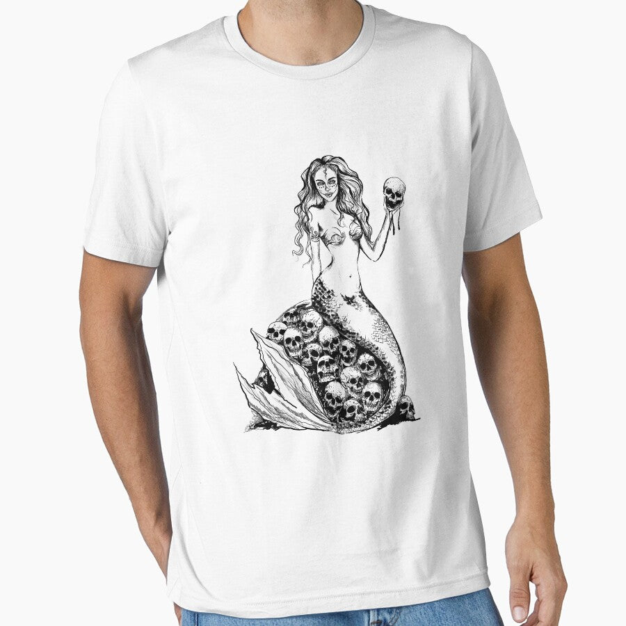 Gothic Mermaid Skull Design for Goth and Mermaid Lovers by GraphicRhythm T-Shirts, Hoodie, Sweatshirt (Image 1)
