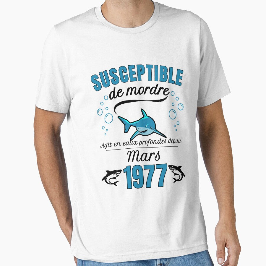 sensitive man humor gift born in 1977 - march by RomualdGR T-Shirts, Hoodie, Sweatshirt | BlankRebels.com (Image 1)