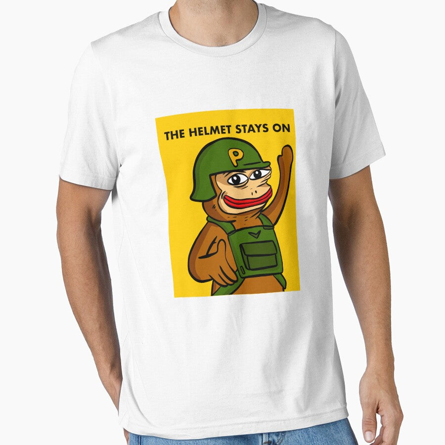 Ponke - The helmet stays on by HaisterDesign T-Shirts, Hoodie, Sweatshirt | BlankRebels.com (Image 1)