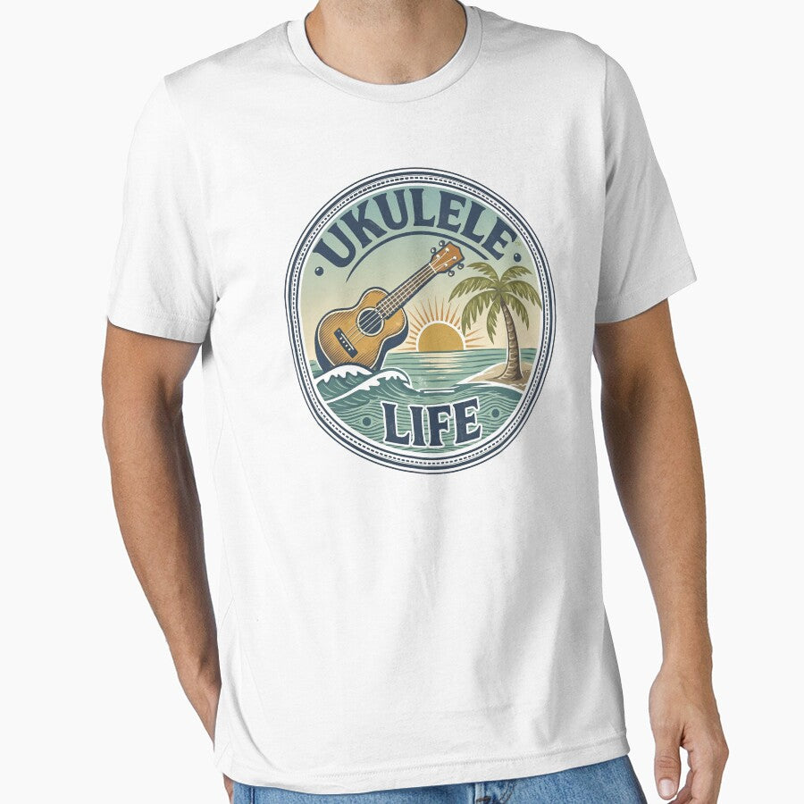 Ukulele Life Vintage Retro Shirt – Distressed Music Lover Tee by Ukulele Gent Hoodie, Sweatshirt | BlankRebels.com (Image 1)