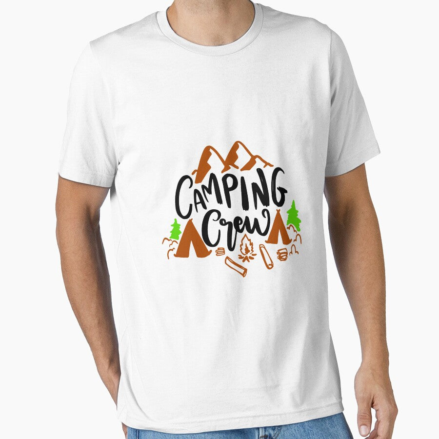 Camping Crew - Black quotes & colored background by jwebmarket T-Shirts, Hoodie, Sweatshirt | BlankRebels.com (Image 1)