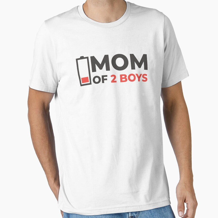 Low Batery Mom of 2 Boys by TamGustam T-Shirts, Hoodie, Sweatshirt | BlankRebels.com (Image 1)