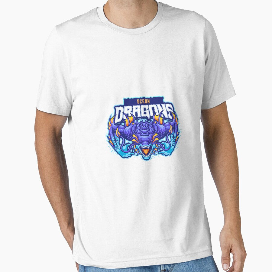 Ocean Dragon Mascot by AnimalLover4eva T-Shirts, Hoodie, Sweatshirt | BlankRebels.com (Image 1)