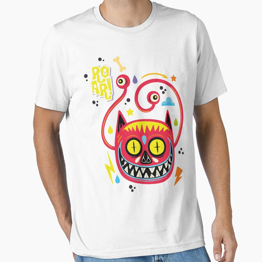 ROAR! Cute & Scary Doodle Monster by ChilledDoodle T-Shirts, Hoodie, Sweatshirt | BlankRebels.com (Image 1)