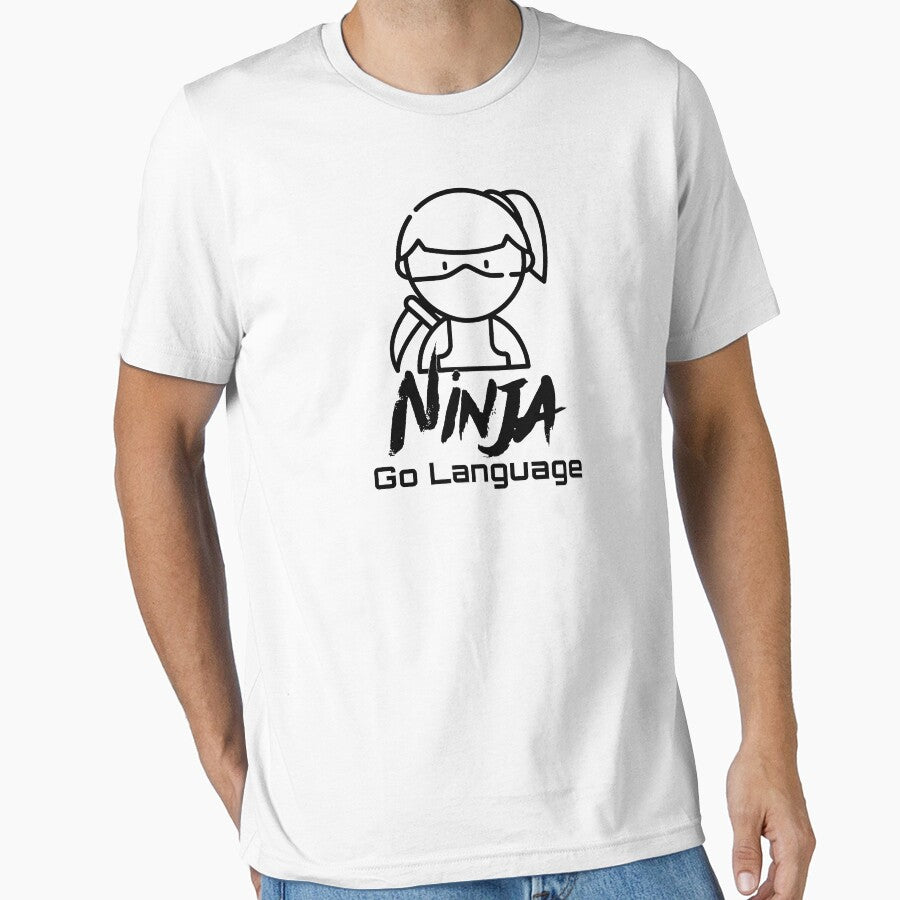 Go Language Ninja (black) by Stornu2Ruedas T-Shirts, Hoodie, Sweatshirt | BlankRebels.com (Image 1)