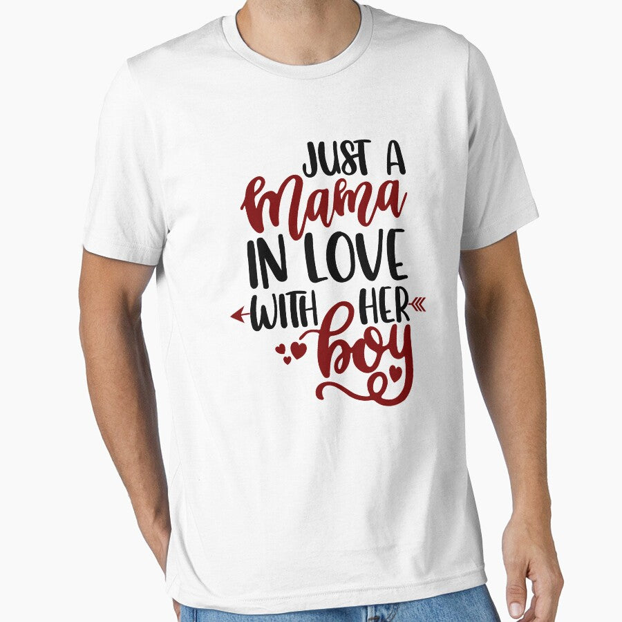 Just A Mama In Love With Her Boy by DreamColor T-Shirts, Hoodie, Sweatshirt | BlankRebels.com (Image 1)