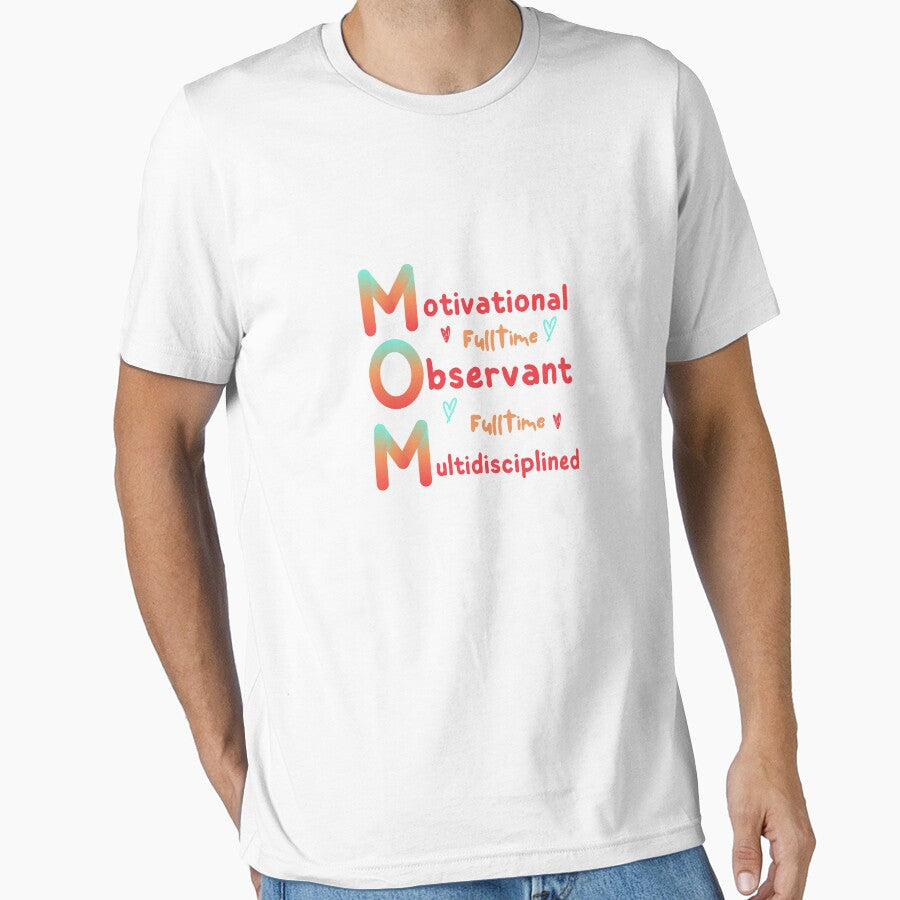 Full-time Mom - Typography by mindmaster007 T-Shirts, Hoodie, Sweatshirt | BlankRebels.com (Image 1)