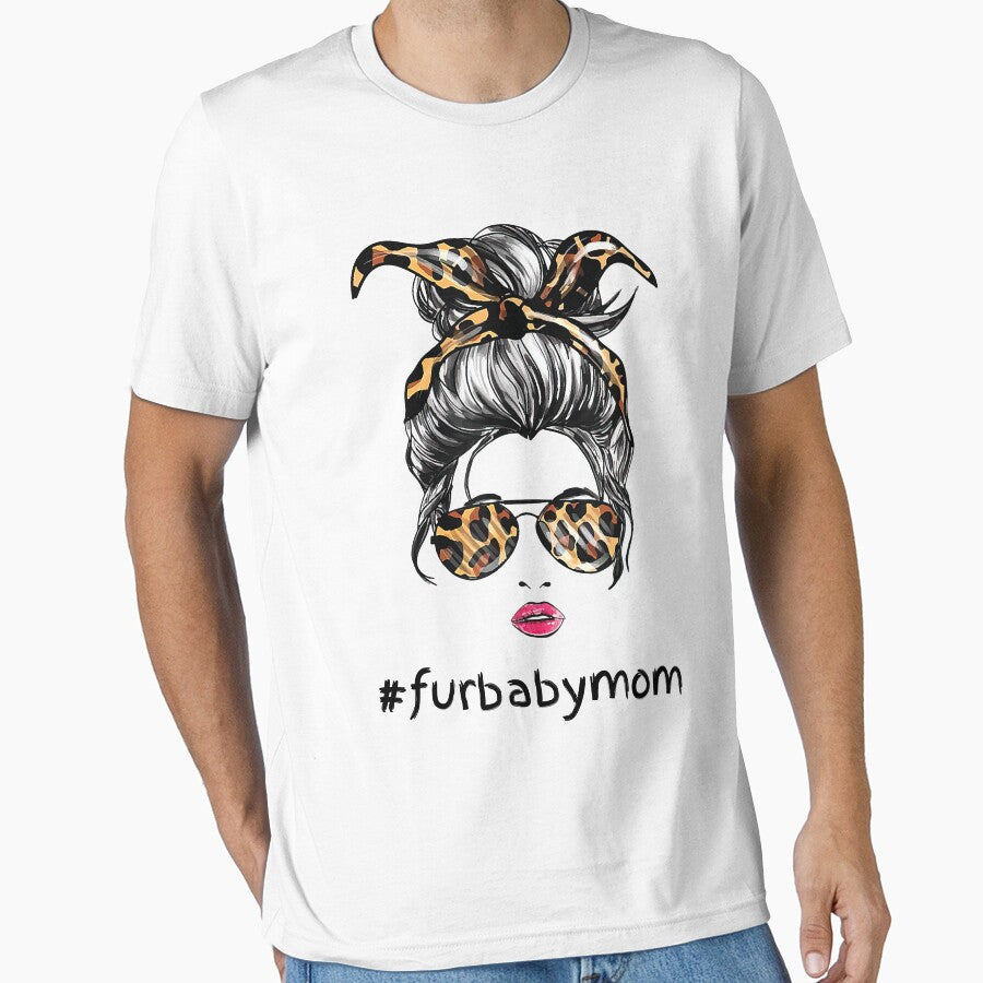 Fur Baby Leopard Messy Bun Sister Life by speakupandshine T-Shirts, Hoodie, Sweatshirt | BlankRebels.com (Image 1)
