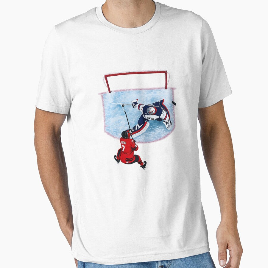 USA Ice Hockey Goalie Save Hockey Player Fan Sport by SofenArt T-Shirts, Hoodie, Sweatshirt | BlankRebels.com (Image 1)