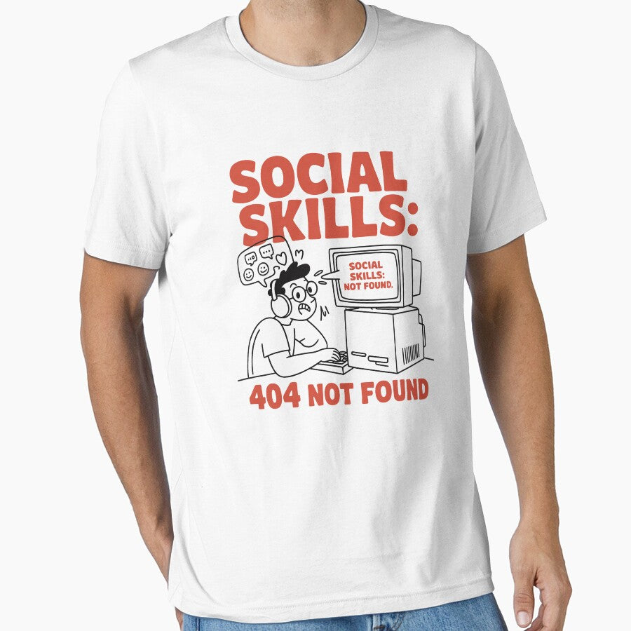 Social Skills: 404 Not Found – Funny Introvert Coder Design by TipTop GFX T-Shirts, Hoodie, Sweatshirt (Image 1)