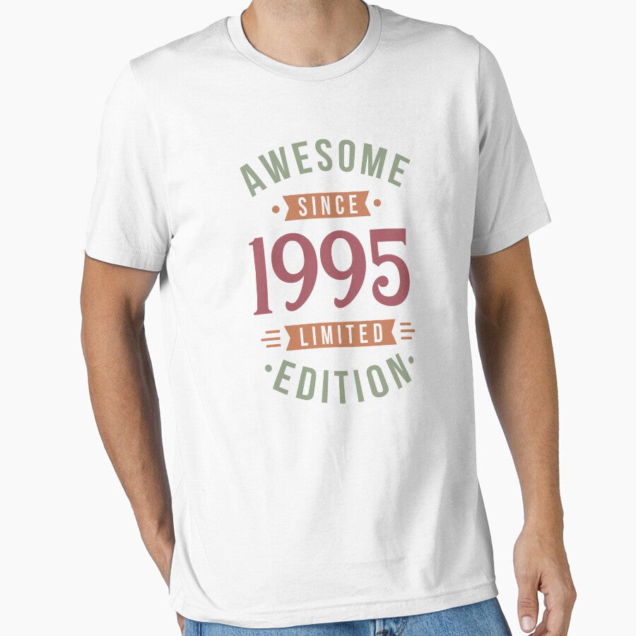 Awesome Since 1995 Limited Edition Birthyear Typography by bolimj T-Shirts, Hoodie, Sweatshirt | BlankRebels.com (Image 1)