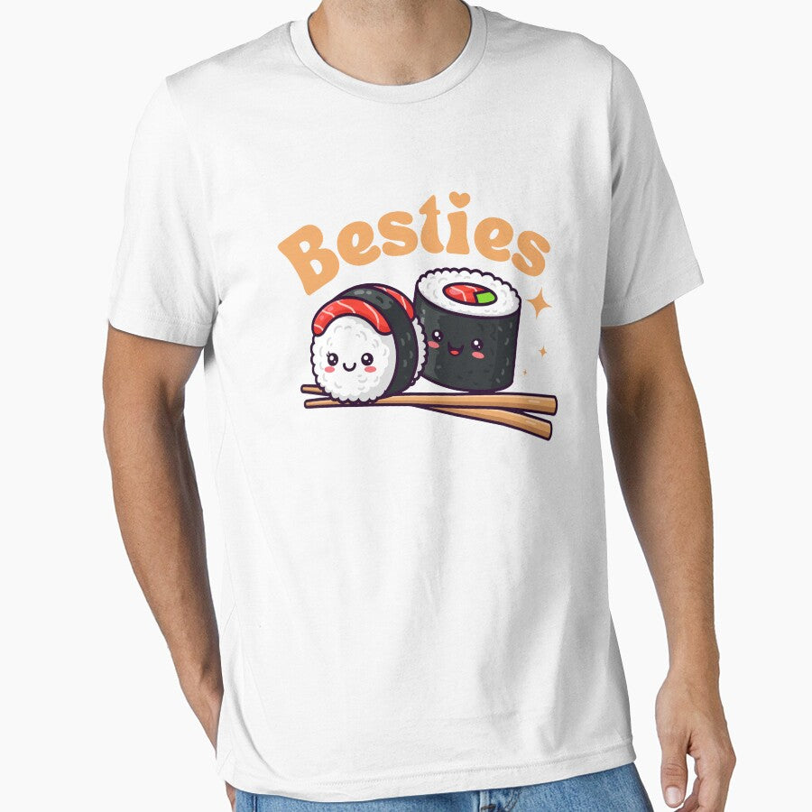 Besties Kawaii Sushi Lover Funny Matching With Friends by thebest-2studio T-Shirts, Hoodie, Sweatshirt (Image 1)