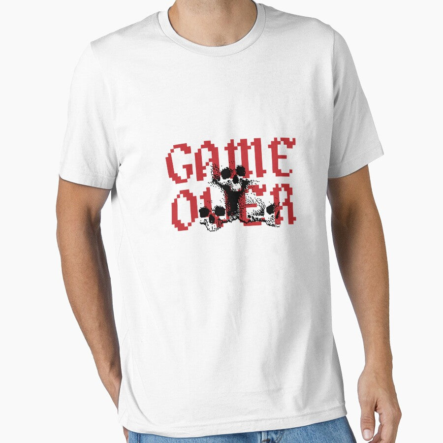 Game Over, Gamer, Gaming, Video Game, Skull, skull graphic,Gamer T-shirt, hoodie, tank top by ShaykhUmer Sweatshirt (Image 1)