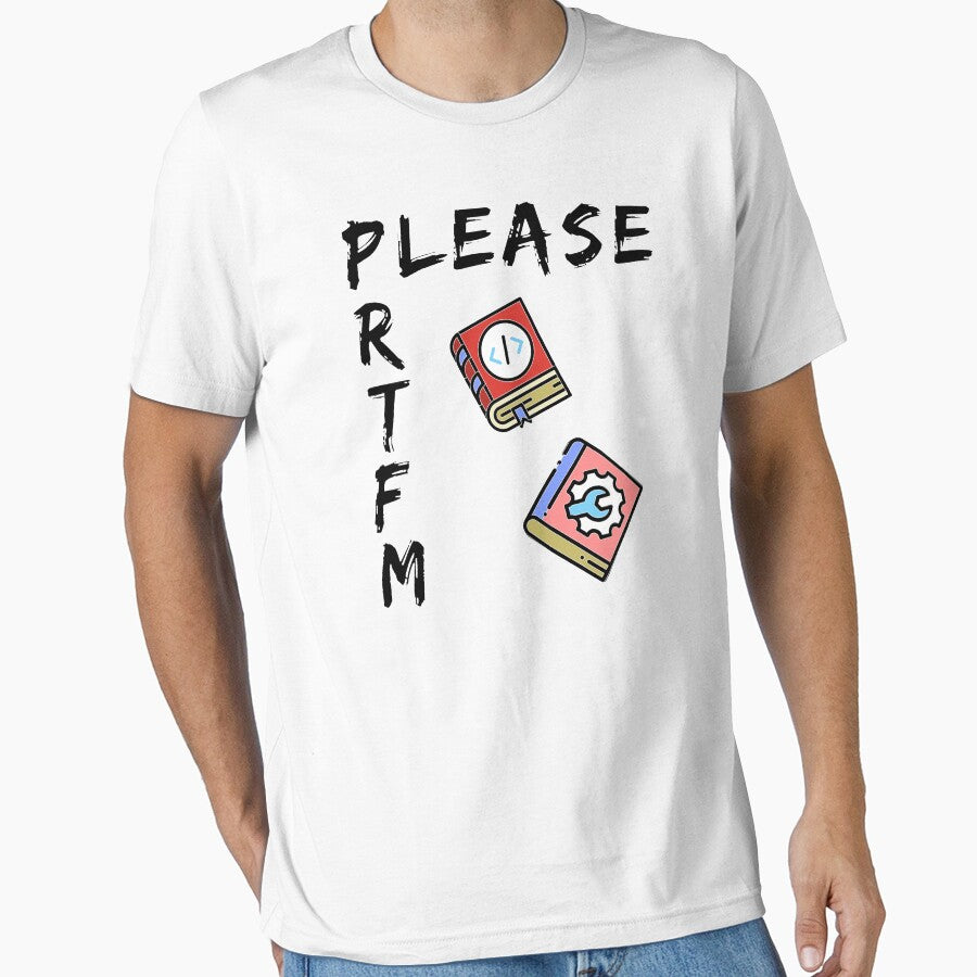 Please RTFM (color black) by Stornu2Ruedas T-Shirts, Hoodie, Sweatshirt | BlankRebels.com (Image 1)
