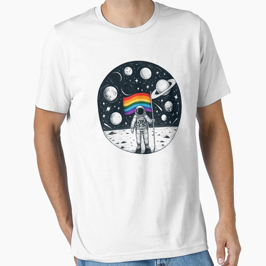 Astronaut Lgbt Lesbian Gay Pride by Kimberley King Art  King Art T-Shirts, Hoodie, Sweatshirt | BlankRebels.com (Image 1)
