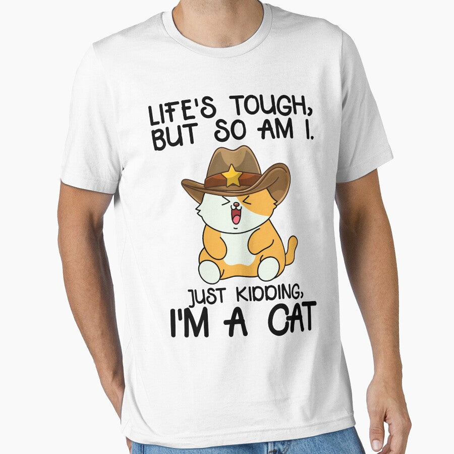 Tough Cat Cowboy Quote by Design_for_merch T-Shirts, Hoodie, Sweatshirt | BlankRebels.com (Image 1)
