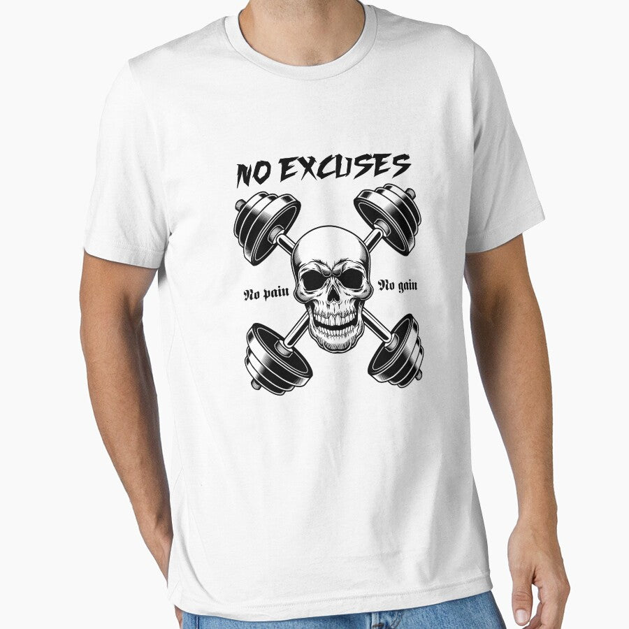 No excuses - no pain no gain by SHINIGAMI-SHOP T-Shirts, Hoodie, Sweatshirt | BlankRebels.com (Image 1)
