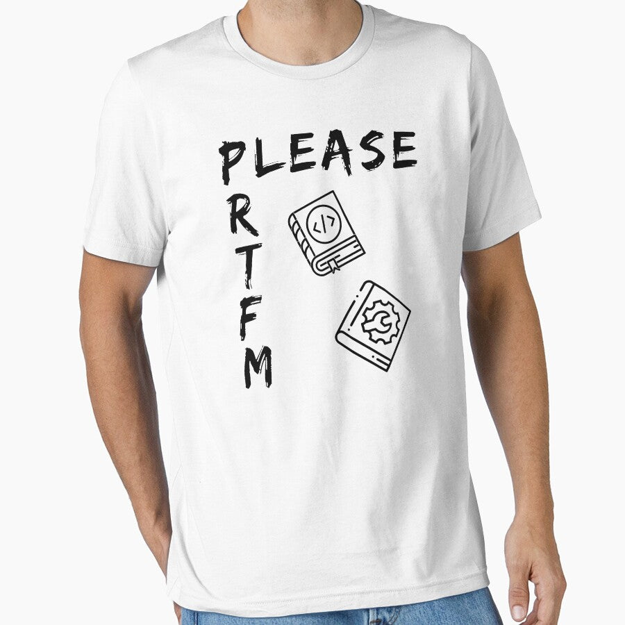 Please RTFM (black) by Stornu2Ruedas T-Shirts, Hoodie, Sweatshirt | BlankRebels.com (Image 1)